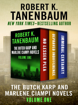cover image of The Butch Karp and Marlene Ciampi Novels Volume One